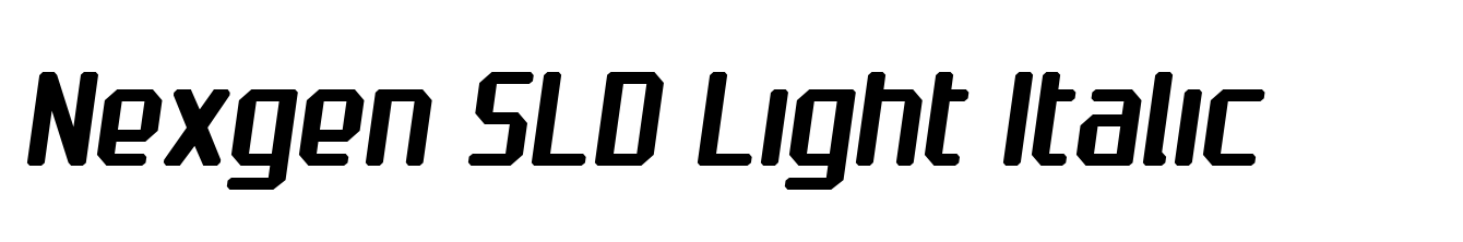 Nexgen SLD Light Italic